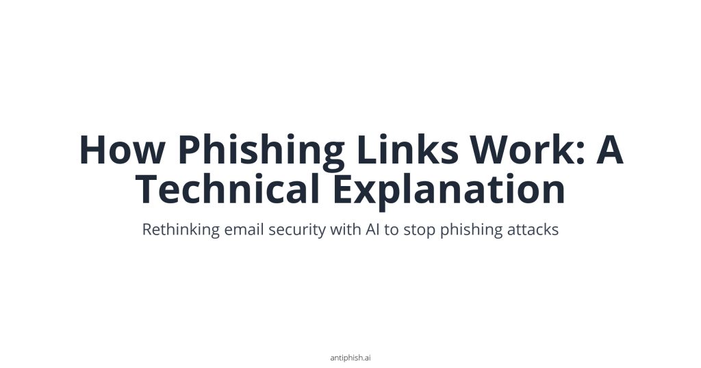 How Phishing Links Work: A Technical Explanation